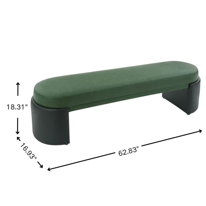 Upholstered Indoor Dining Bench Noble House