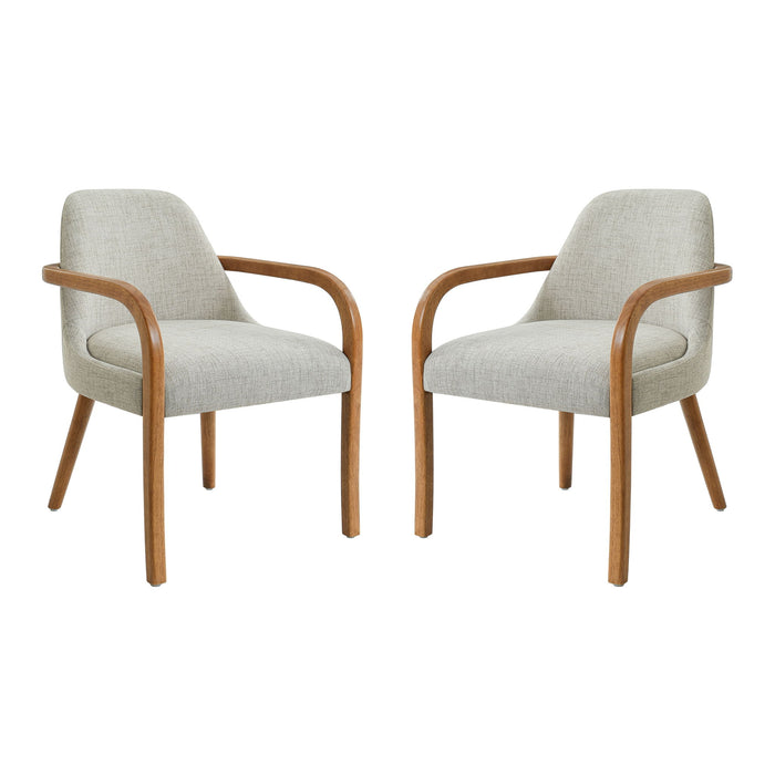 Dining Upholstered Armchairs (Set of 2) Noble House