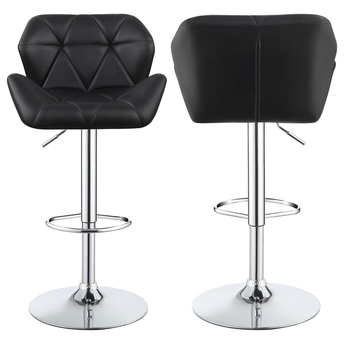 Adjustable Bar Stool With Height-Adjustable Base (Set of 2) Furniture Max