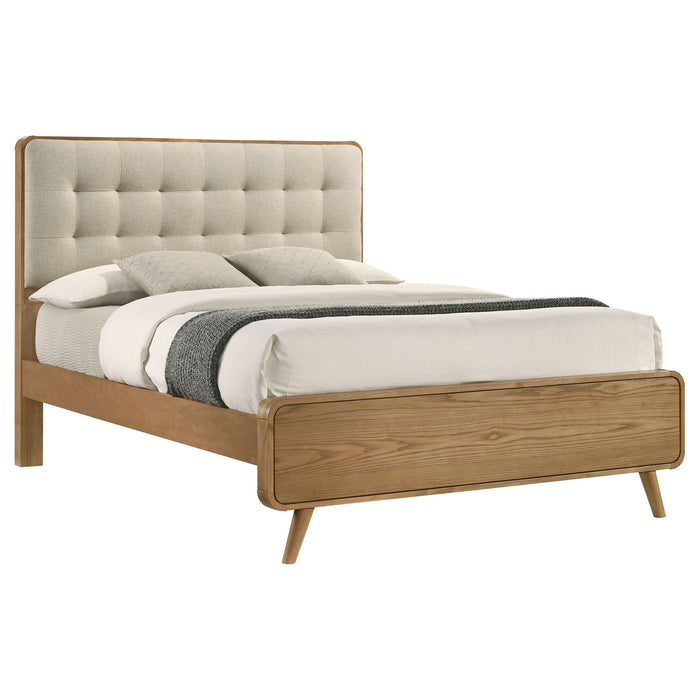 Winston - Platform Bed With Upholstered Headboard Furniture Max