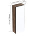 Wall Mounted Bathroom Cabinet With Adjustable Shelves, Storage For Vanity - Imitative Oak Home Essentials