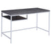 Rectangular Writing Desk, Compact Size For Home Office - Gray Furniture Max