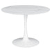 Round Dining Table With Pedestal Base - White Furniture Max