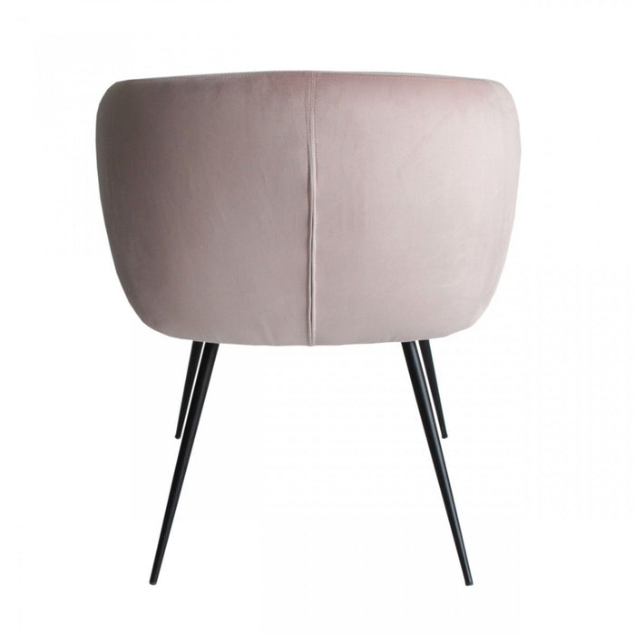 Velvet Modern Dining Chair - Pink