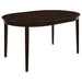 Elmira - Oval Dining Table With Leaf Extension - Brown Furniture Max