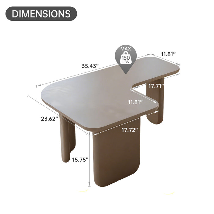 L-Shape Coffee Table For Living Room Home Essentials