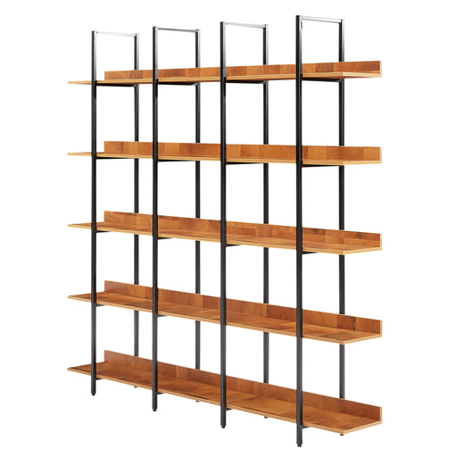 Vintage Industrial 5 Tier Open Bookcase Hearth and Haven