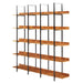 Vintage Industrial 5 Tier Open Bookcase Hearth and Haven