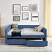Upholstered Daybed & 2 Drawers Home Essentials