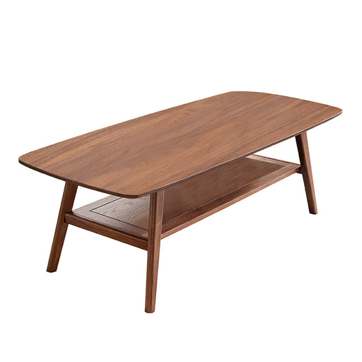 Low Coffee Table With Storage Shelf Home Essentials