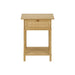 Accent Table With Storage Drawer, 2 Tier Nightstand For Living Room - Natural 8th Street