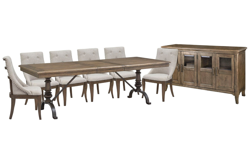 Roxbury Manor - Extendable Rectangular Dining Table Set Magnussen Furniture