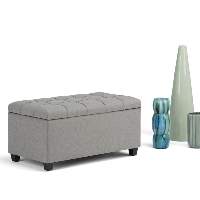 Sienna - Upholstered Storage Ottoman Bench Simpli-Home
