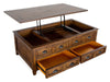 Bay Creek - Lift Top Storage Cocktail Table With Casters - Toasted Nutmeg Magnussen Furniture