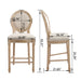 French Country Bar Chairs & Round Back (Set of 2) Home Essentials