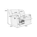 Modern Style Recliner Loveseat With Plush Armrest And Headrest Home Essentials