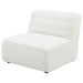 Bonnie - Upholstered Armless Chair With Channel Tufting - Ivory Furniture Max