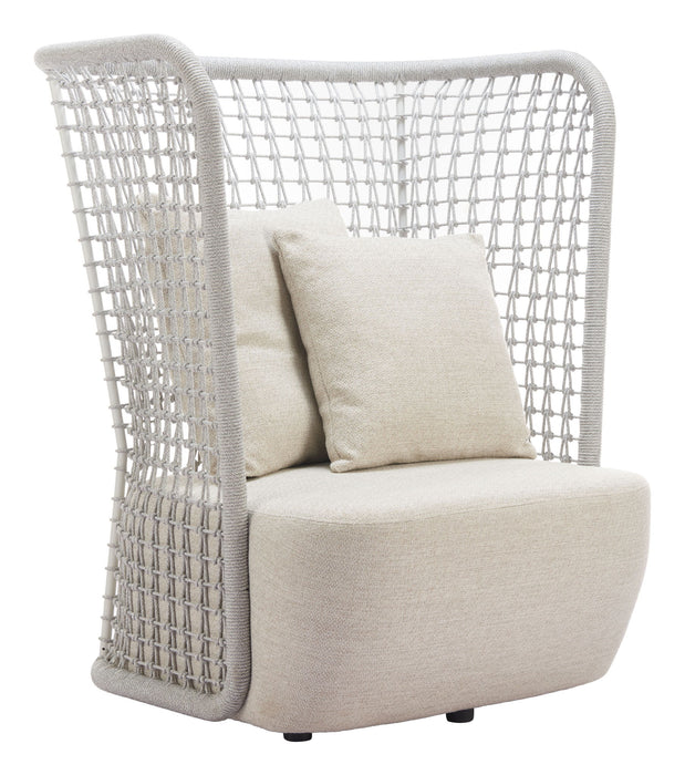 Hudu - Outdoor Accent Chair - Beige Zuo Modern
