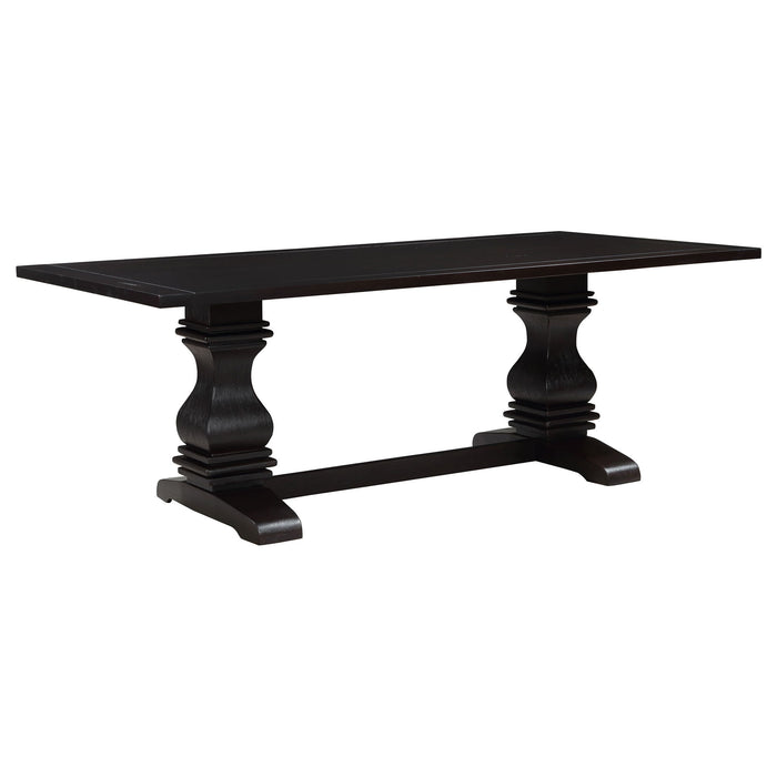 Villeneuve - Rectangular Double Pedestal Dining Table - Rustic Furniture Max