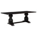 Villeneuve - Rectangular Double Pedestal Dining Table - Rustic Furniture Max