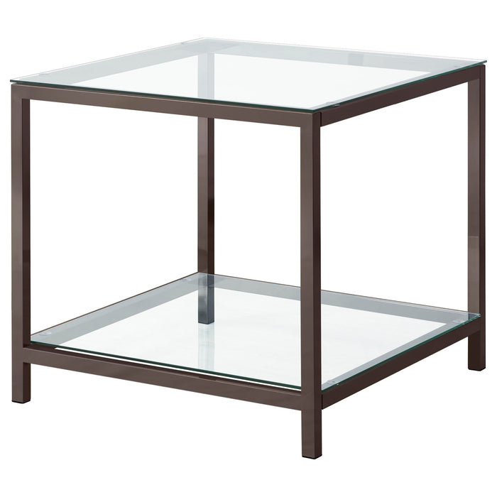 Natasha - 2 Piece Coffee Table Set - Nickel Furniture Max