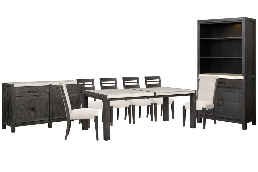 Plum Creek - 9 Piece Rectangular Dining Table Set Magnussen Furniture
