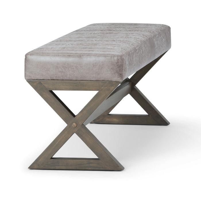 Salinger - Large Upholstered Ottoman Bench Simpli-Home