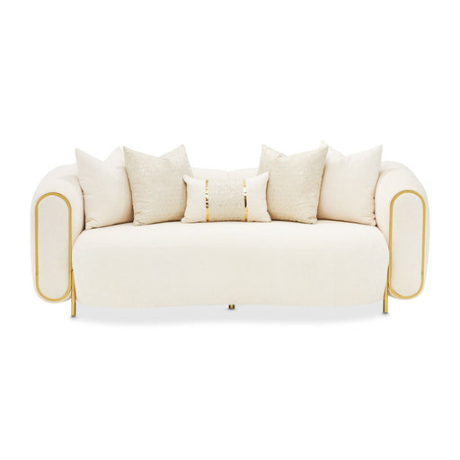 Sassani - Loveseat - Crepe / Gold Michael Amini