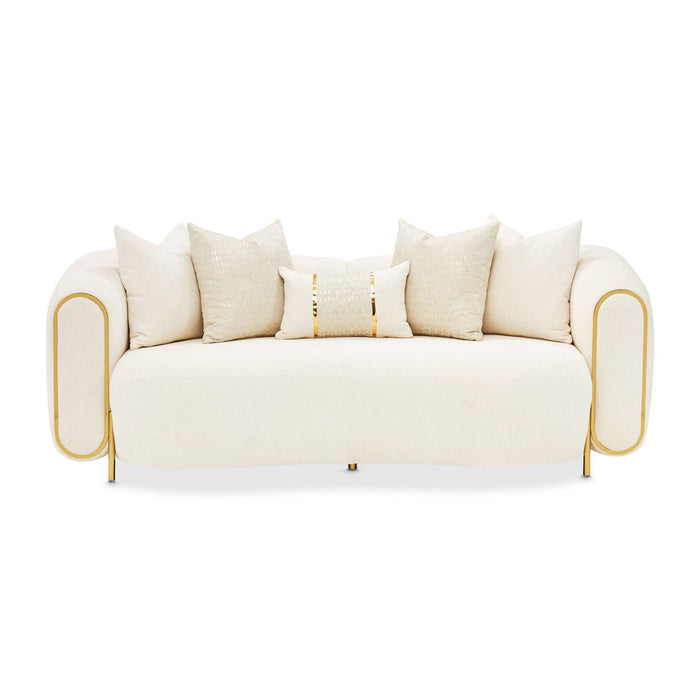Sassani - Loveseat - Crepe / Gold
