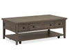 Paxton Place - Rectangular Cocktail Table With Casters - Dovetail Gray Magnussen Furniture