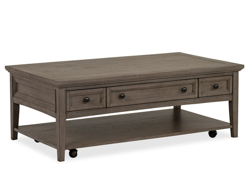 Paxton Place - Rectangular Cocktail Table With Casters - Dovetail Gray Magnussen Furniture