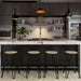 Simeon - Multifunctional Metal Stool With Wood Seat Simpli-Home