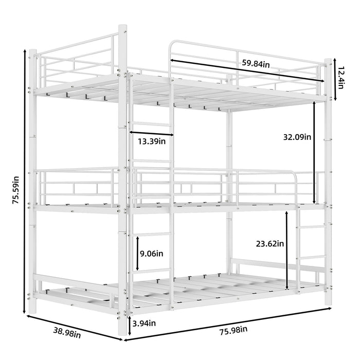 Triple Frame Bed With Built In Ladder Home Essentials