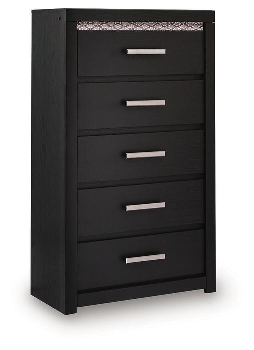 Shoralli - Five Drawer Chest - Black Signature Design by Ashley®