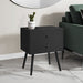 Accent Table & Storage Drawers - Black 8th Street