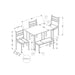 Dining Set, 5 Pieces Set, Rectangular, Small, Contemporary & Modern 8th Street