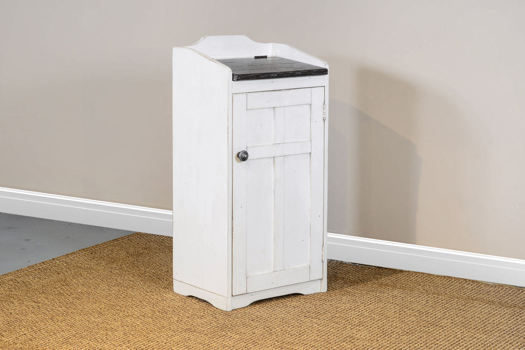 Carriage House - Trash Box - White / Black