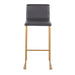 Mara - Contemporary Upholstered Barstool (Set of 2) Lumi Source