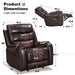 Heated Massage Recliner With Remote Control - Brown Home Essentials