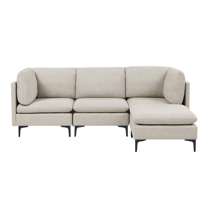 Upholstered Modular Sectional & Tall Legs Home Essentials
