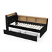 Upholstered Daybed With Storage Headboard, Wireless Charging, LED Lights Home Essentials