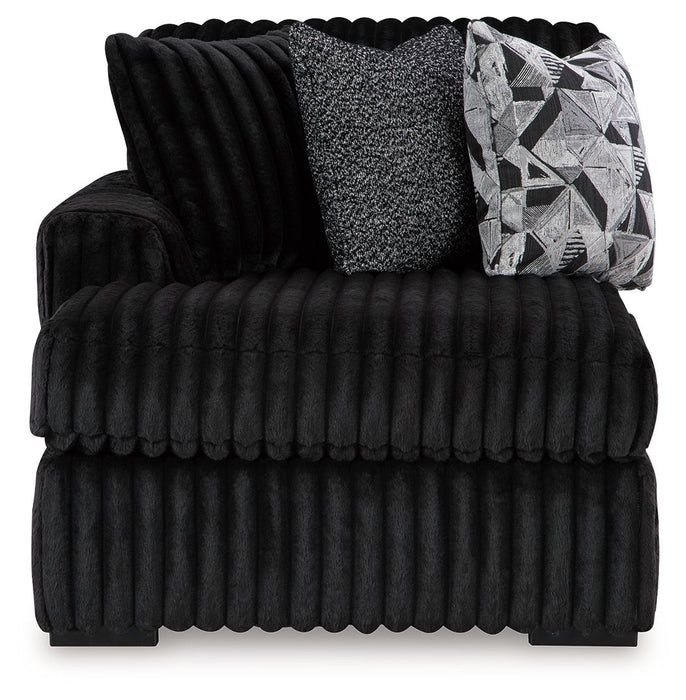 Midnight-Madness - 3 Piece Sectional Signature Design by Ashley®