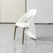 Dining Chair With Open Back Design Upholstery - Ancient White Home Essentials
