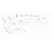 Large Seating Modular Upholstered Sectional Home Essentials