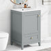 Bathroom Vanity With Sink, Soft Closing Cabinet Door, Storage Rack And Drawer Hearth and Haven
