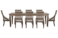 Lancaster - 9 Piece Extendable Rectangular Dining Table Set Magnussen Furniture