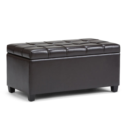 Sienna - Upholstered Storage Ottoman Bench Simpli-Home