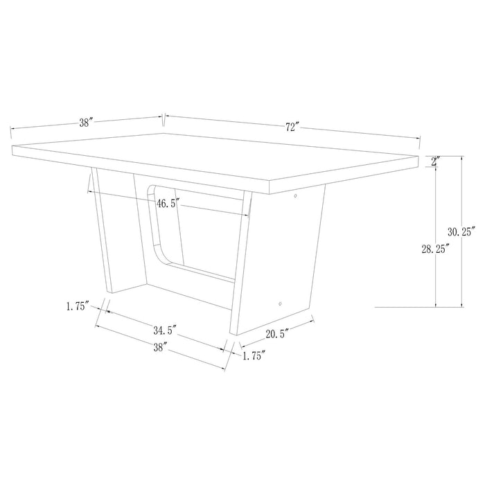 Rectangular Dining Table Set With Chairs Furniture Max