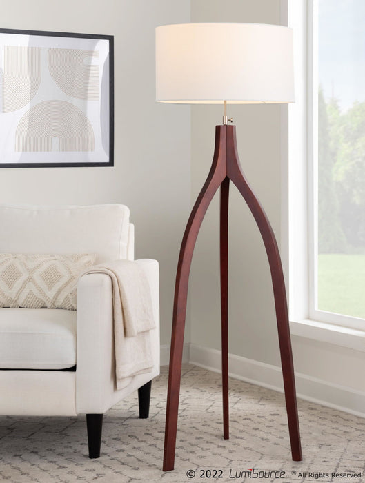 Wishbone - Contemporary Floor Lamp Lumi Source