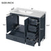 Bathroom Vanity With Sink Combo, 2 Soft Close Doors And 5 Drawers Hearth and Haven